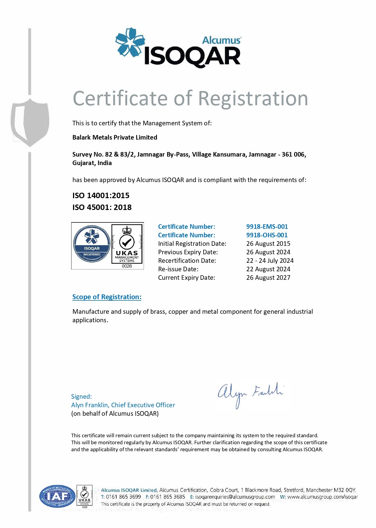 ISO 45001:2018